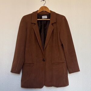 Elegant Brown Blazer for Women M